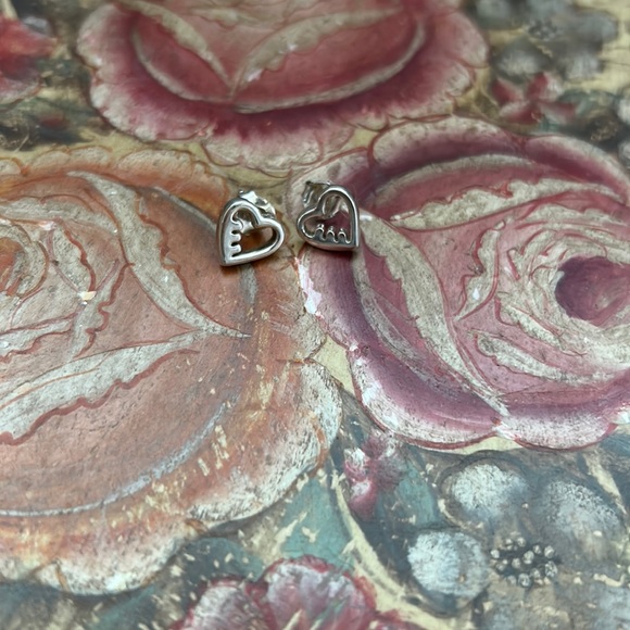 Coach Heart Stud Earrings - Picture 1 of 3